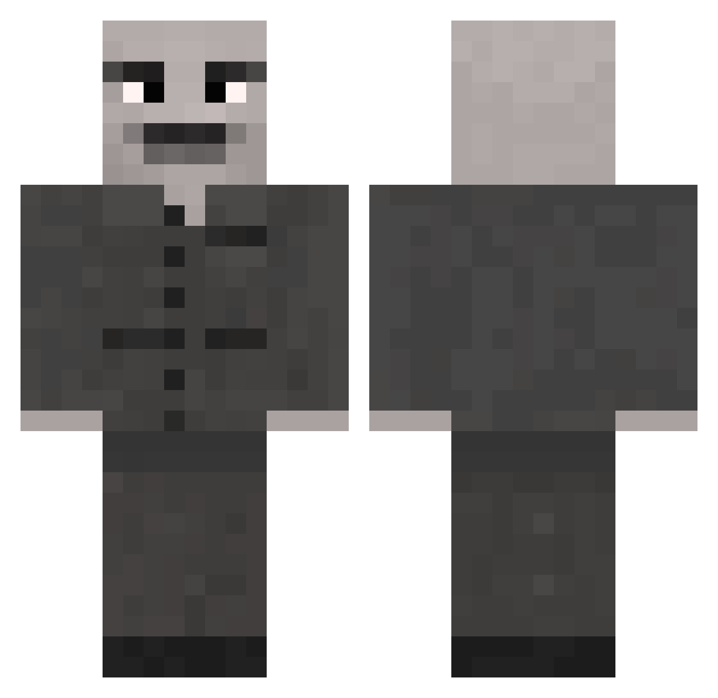 liuyueyv Minecraft skin, front and back view
