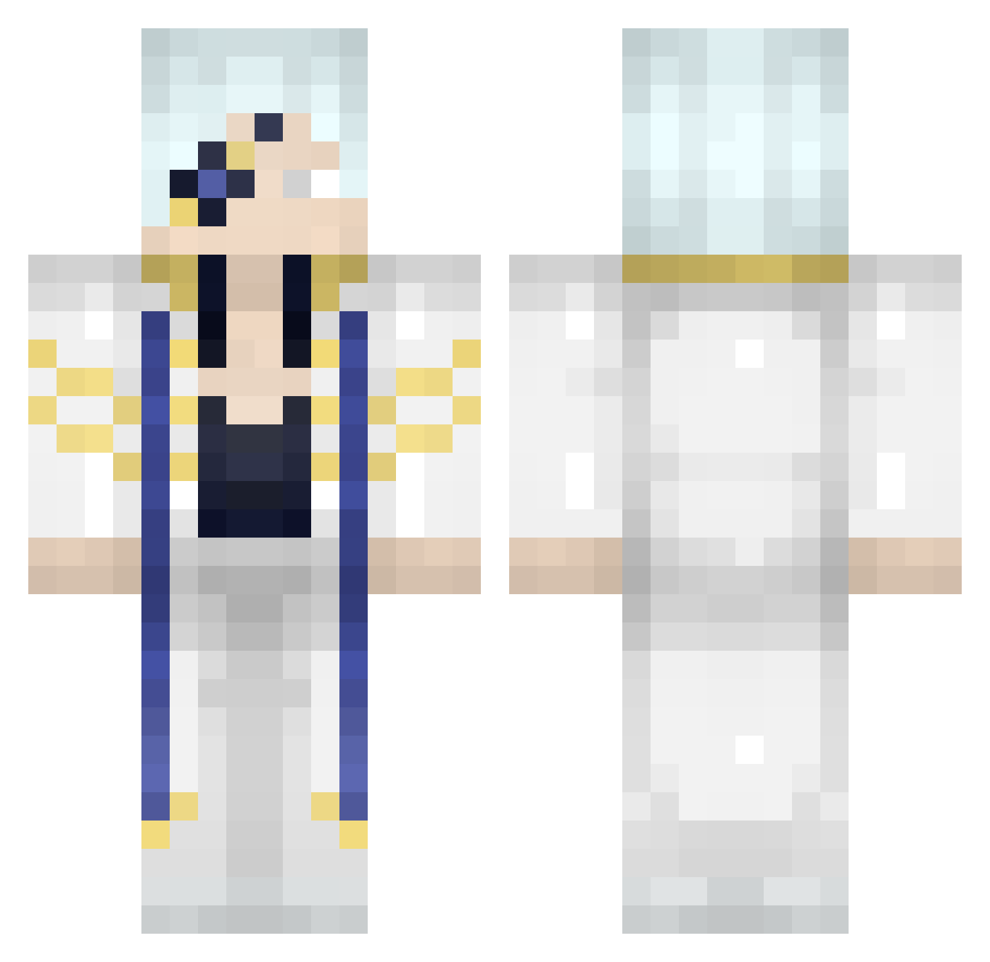Quackos_ Minecraft skin, front and back view