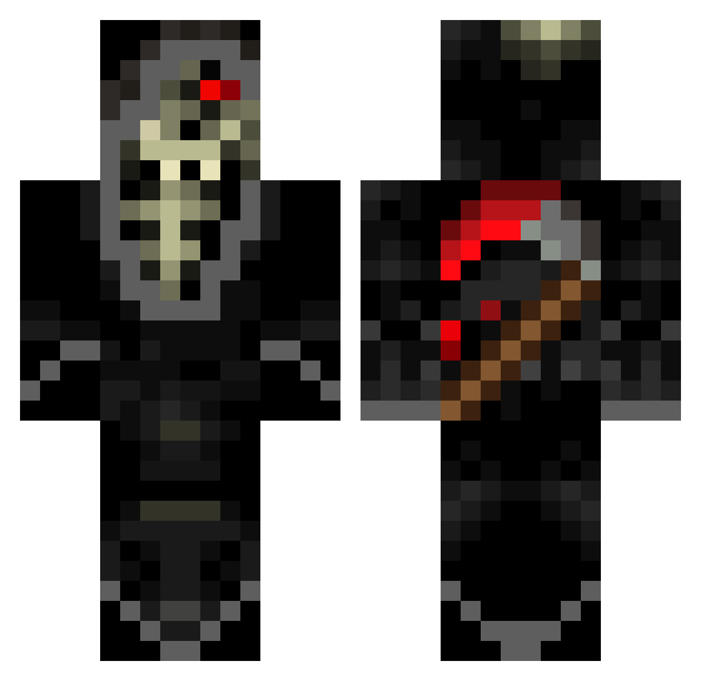 Frezee Minecraft skin, front and back view