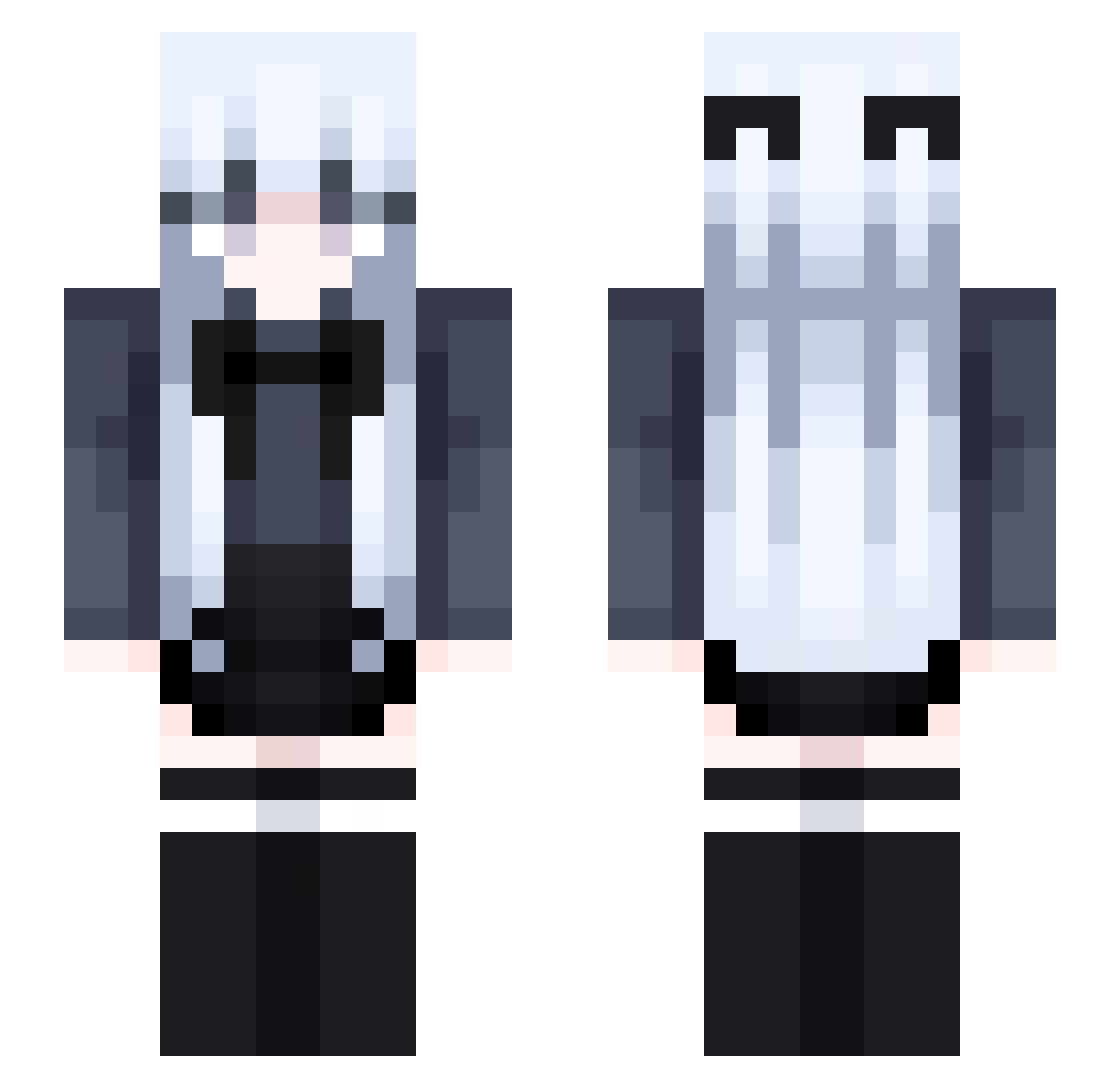 james1000201 Minecraft skin, front and back view
