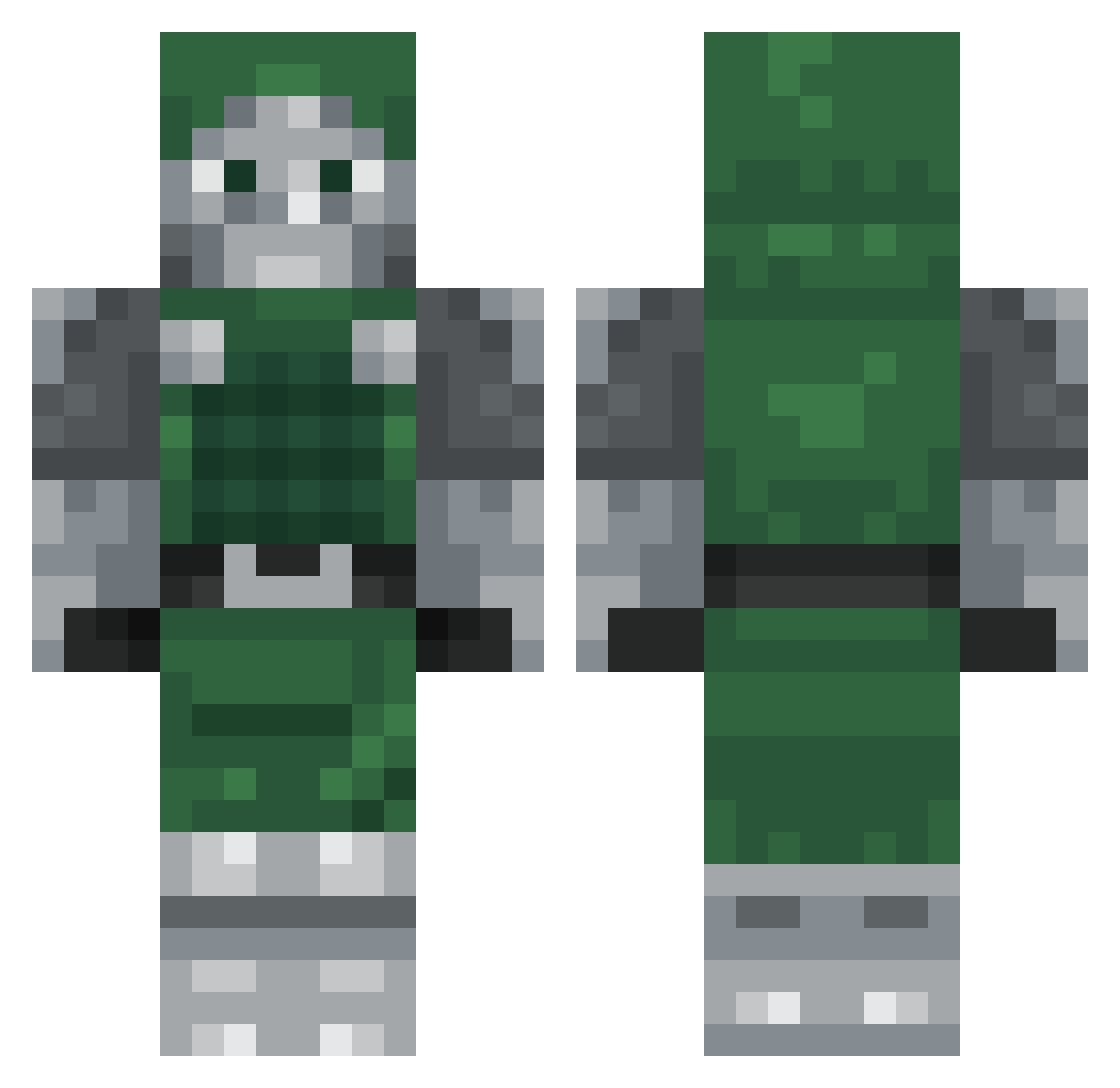 Mckenzieeeee Minecraft skin, front and back view