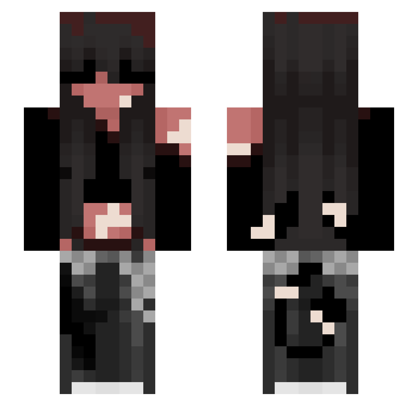 when_pigz_fly_11 Minecraft skin, front and back view