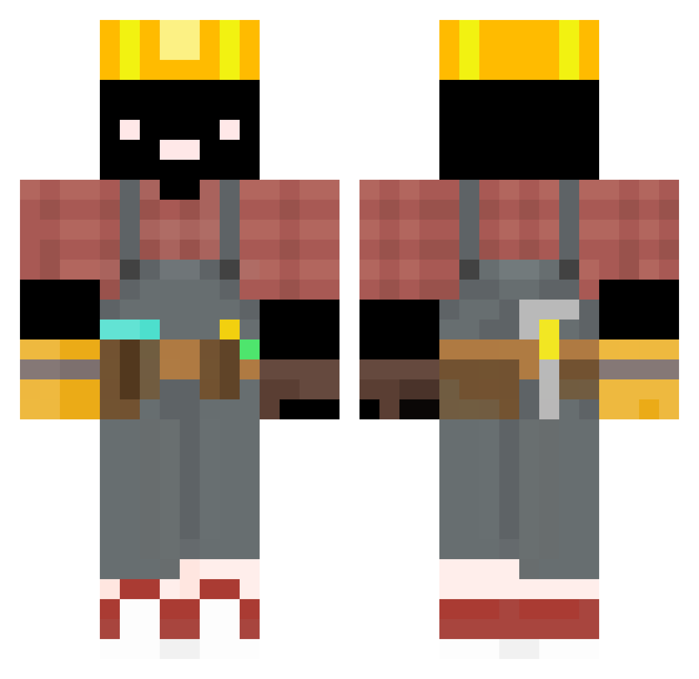 jaogabrielm Minecraft skin, front and back view