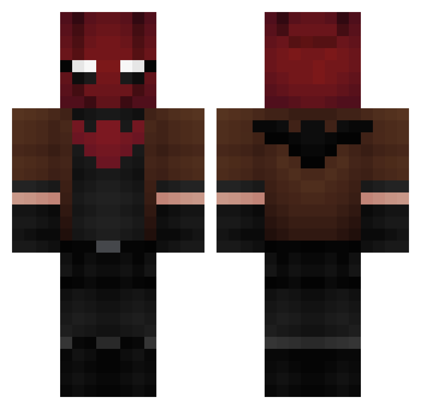 Deadlight__ Minecraft skin, front and back view