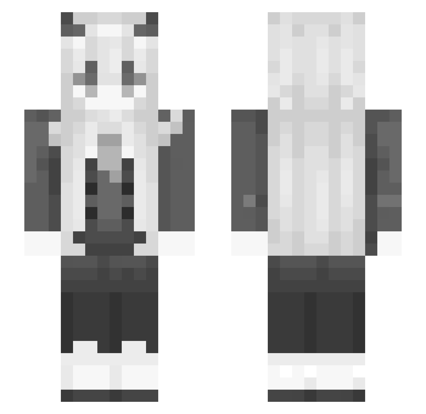 pop79 Minecraft skin, front and back view