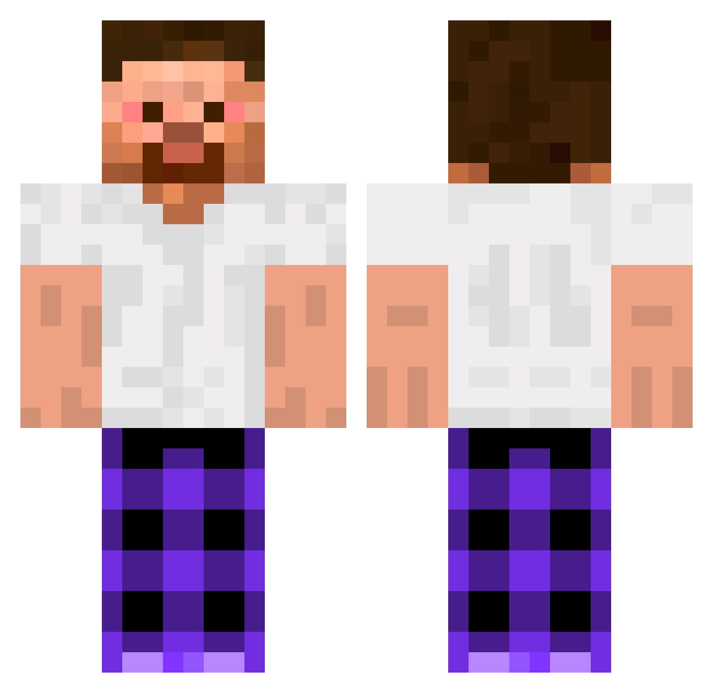 Venkoyyy Minecraft skin, front and back view