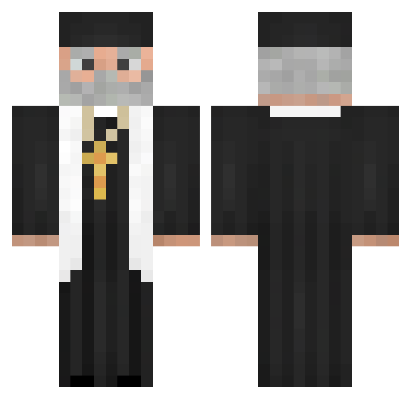 LiorSurin Minecraft skin, front and back view
