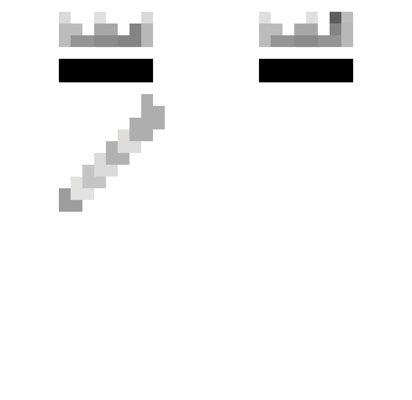 Fillicity Minecraft skin, front and back view