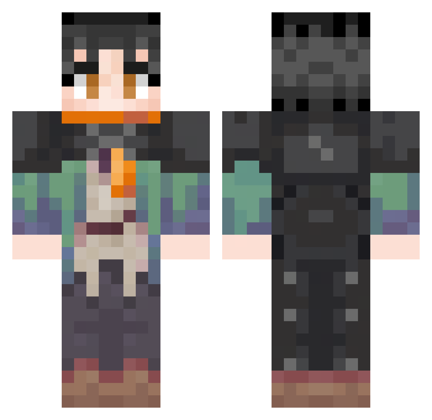 _Namee Minecraft skin, front and back view