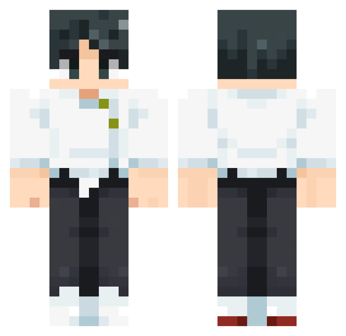 Agostinho_Carara Minecraft skin, front and back view