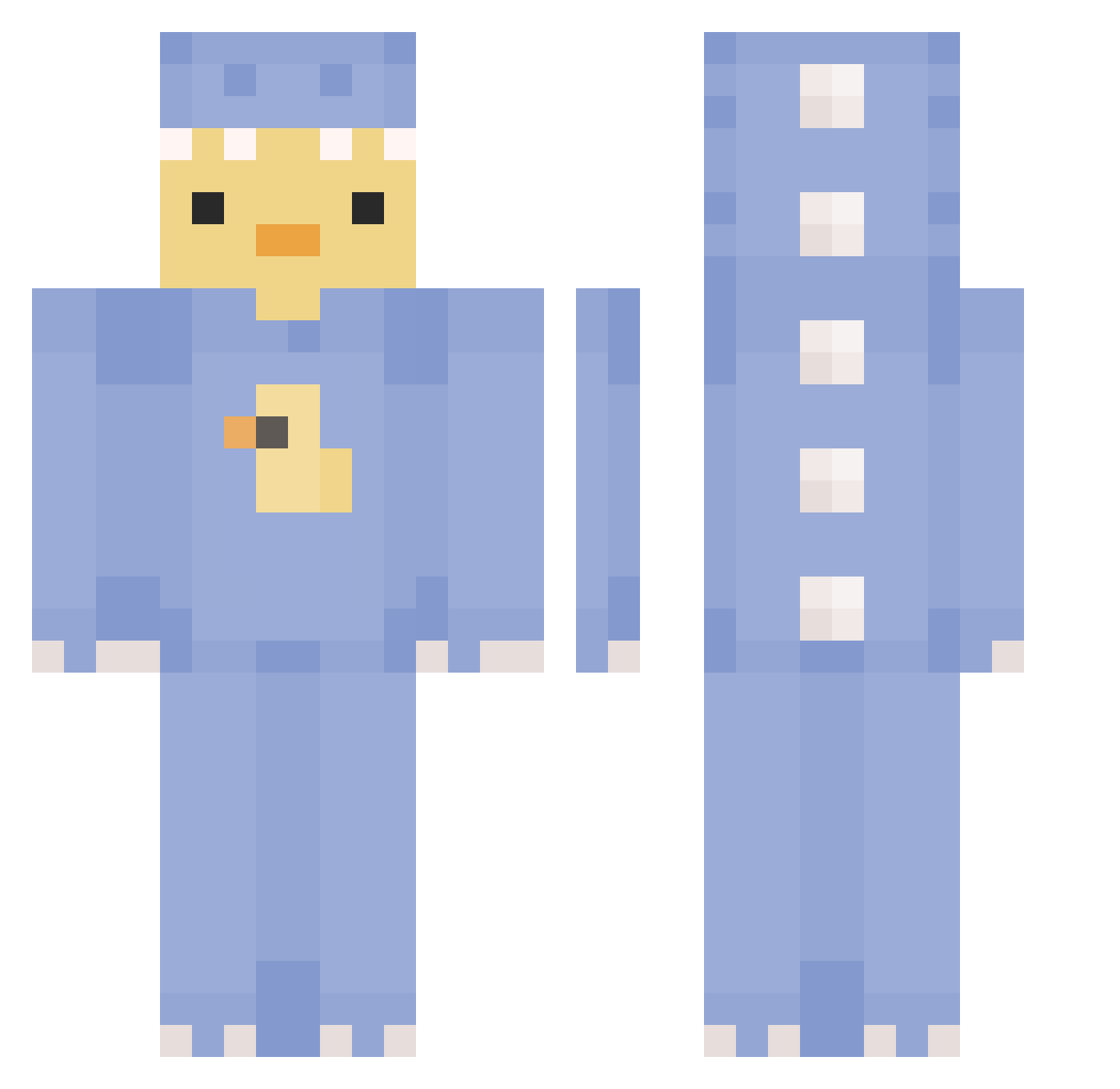 _Nowik_ Minecraft skin, front and back view
