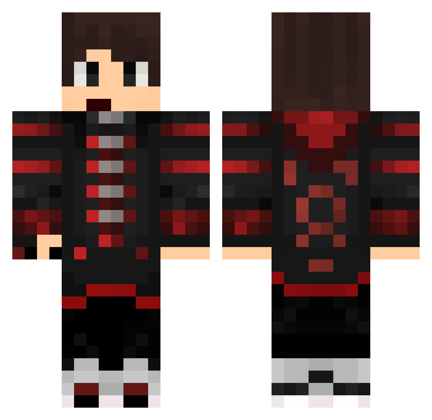 Goodinhoo Minecraft skin, front and back view