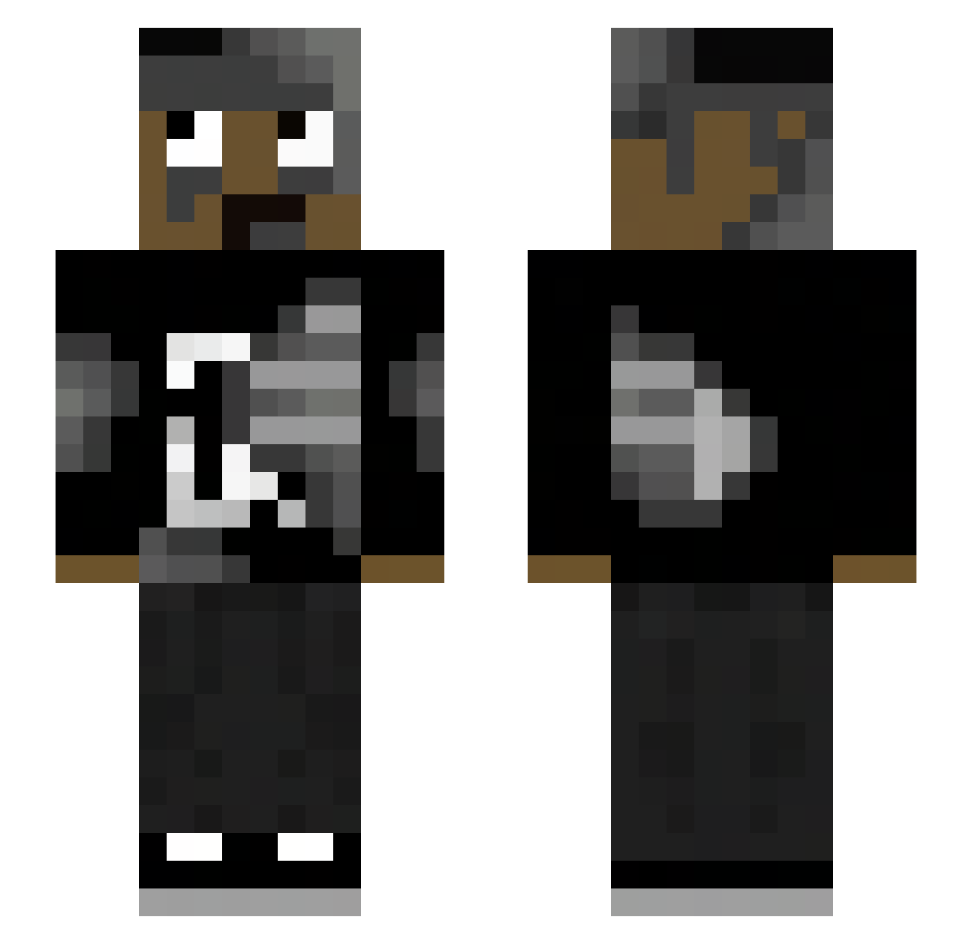 777DOMEL Minecraft skin, front and back view