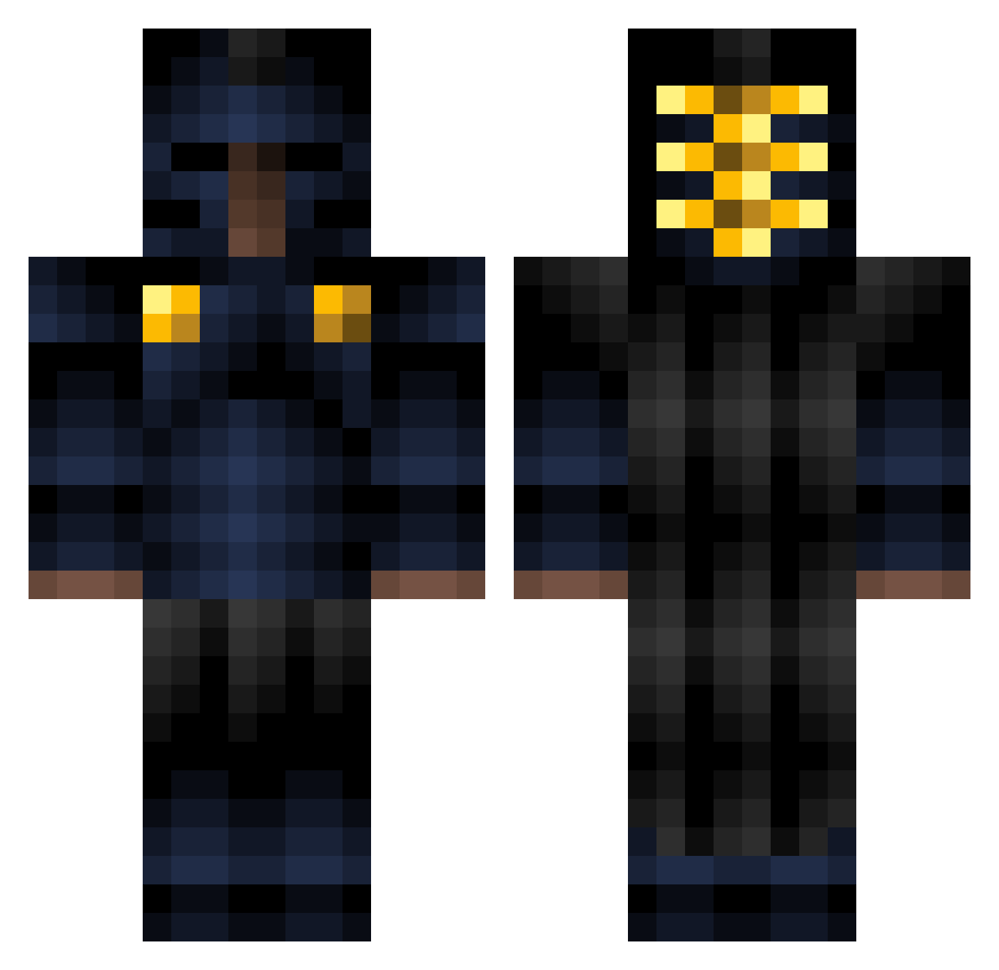 webiwabo77 Minecraft skin, front and back view