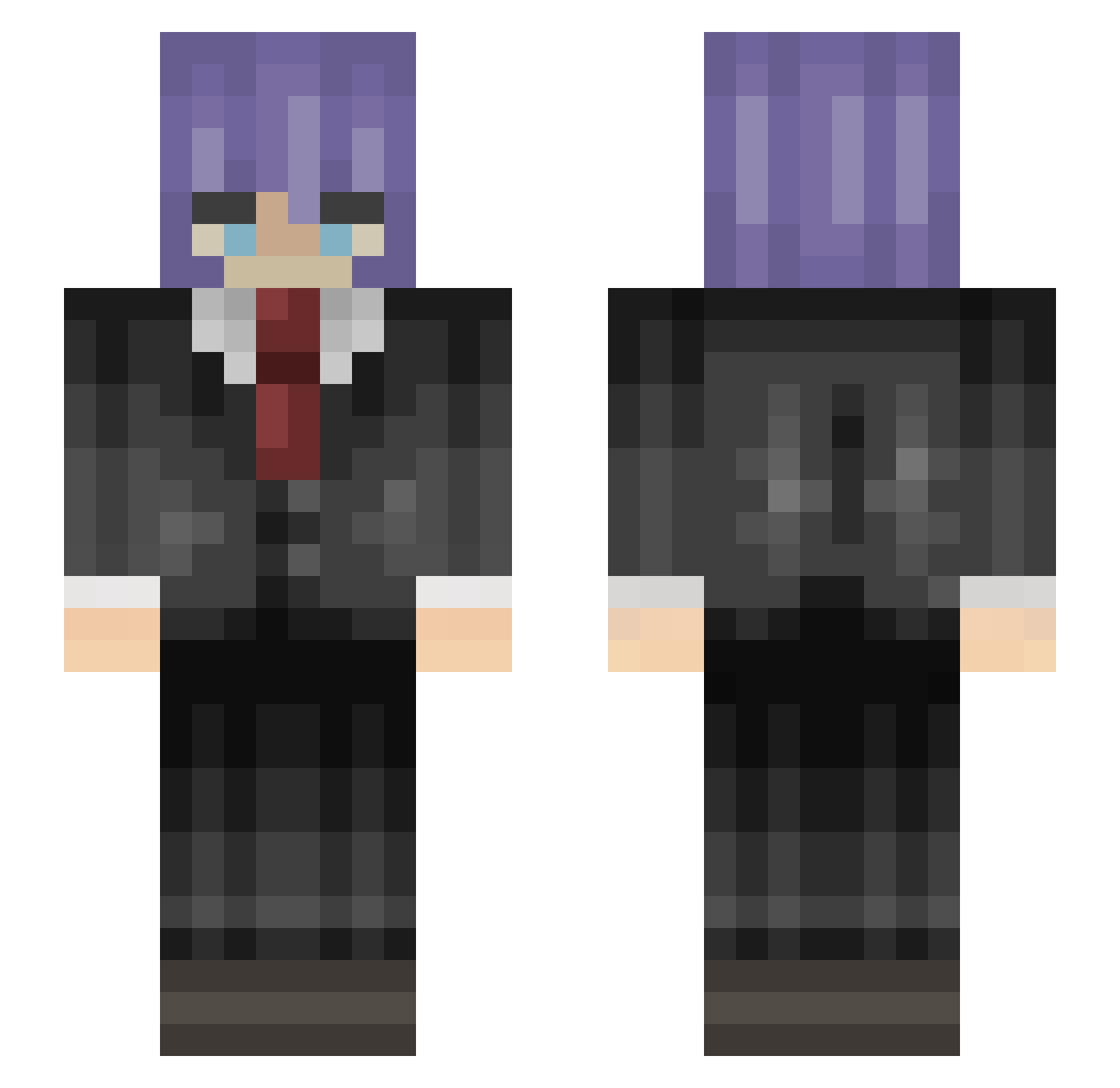 Lord_Bryggsi Minecraft skin, front and back view