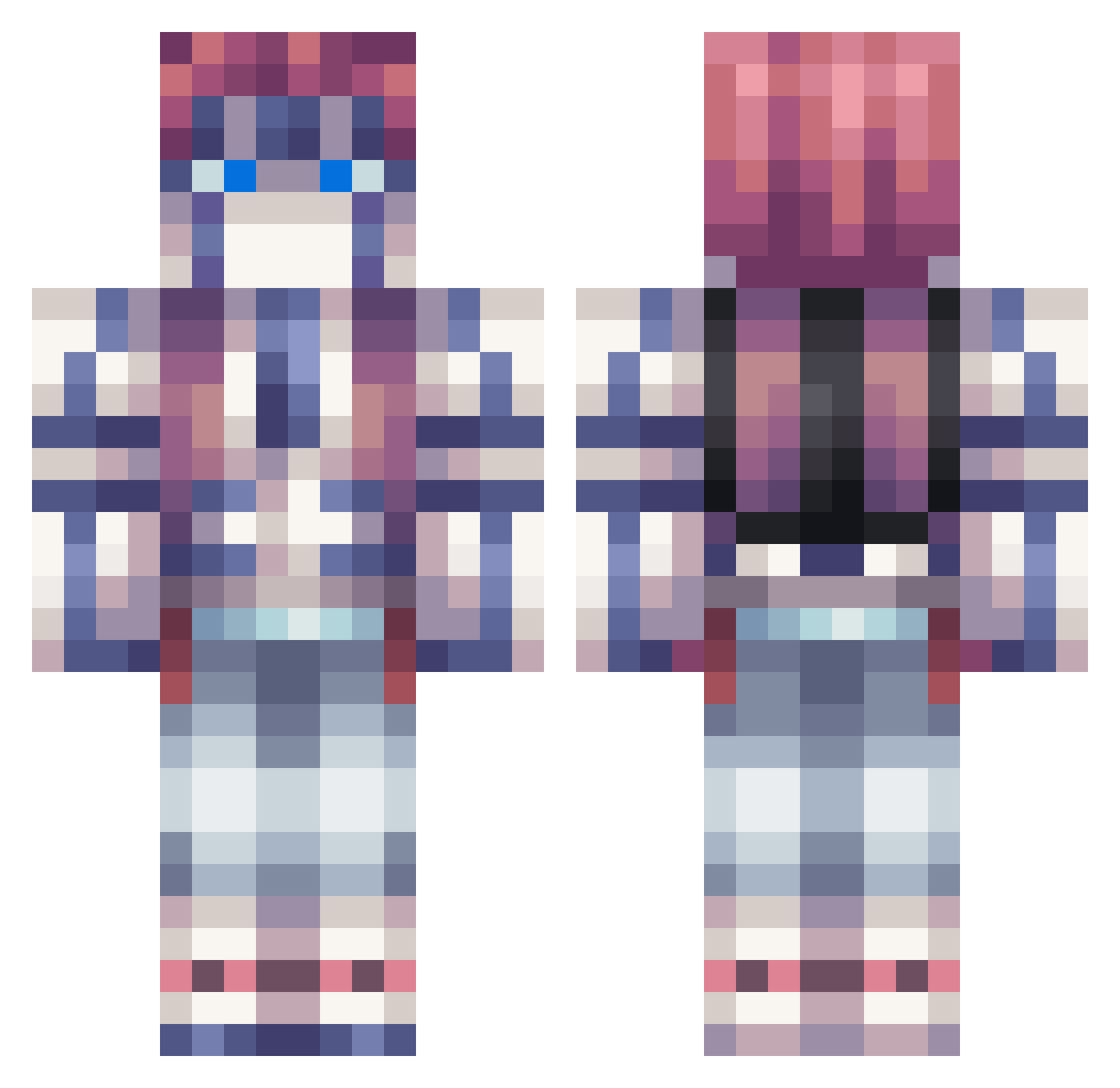 marten6565 Minecraft skin, front and back view