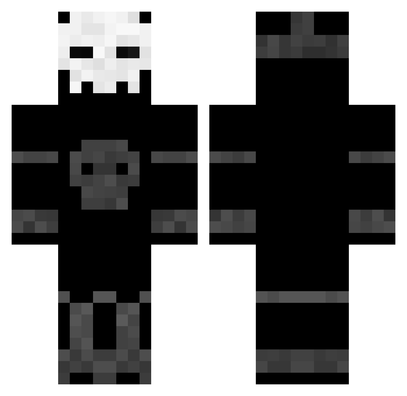 lppf Minecraft skin, front and back view