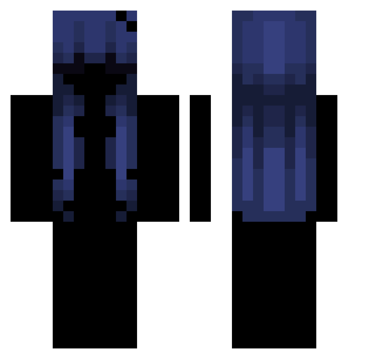 jxyleen Minecraft skin, front and back view