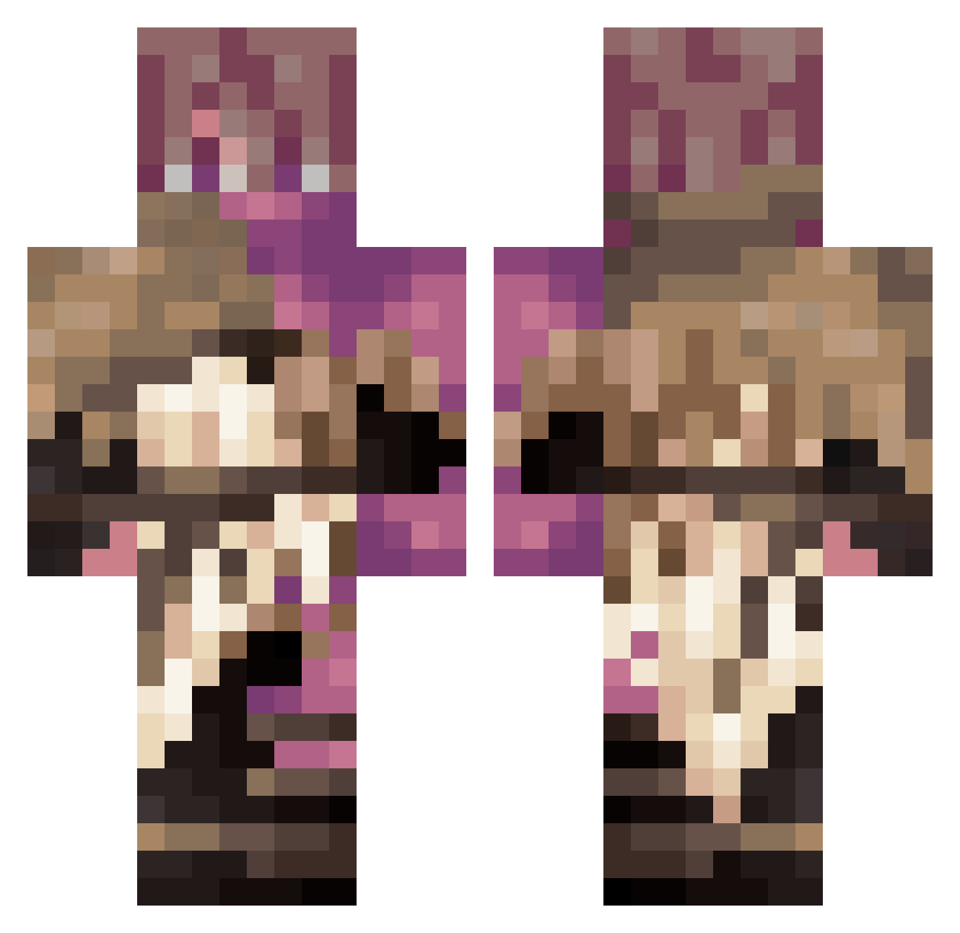 dada_bogdan_1 Minecraft skin, front and back view