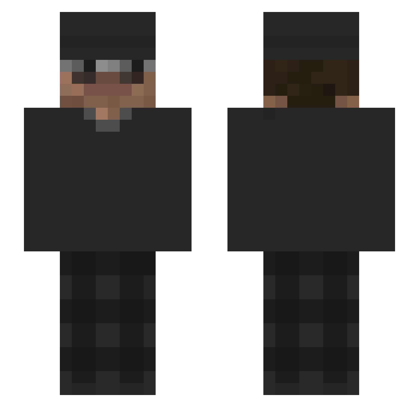 L1soo Minecraft skin, front and back view
