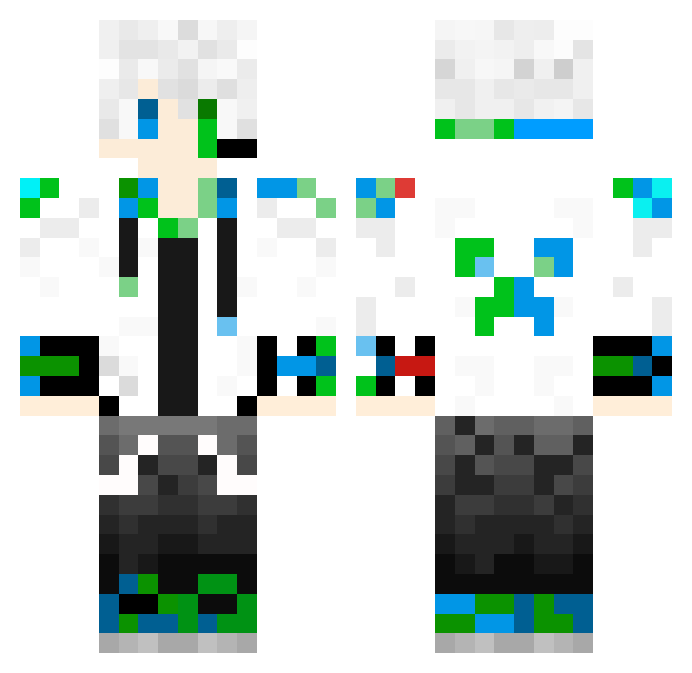 YUAN0405 Minecraft skin, front and back view