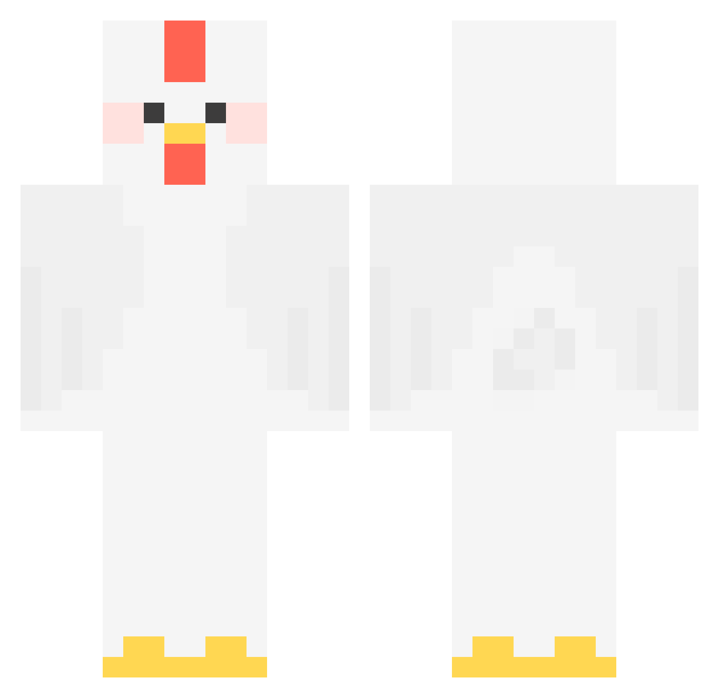 tpghks88 Minecraft skin, front and back view
