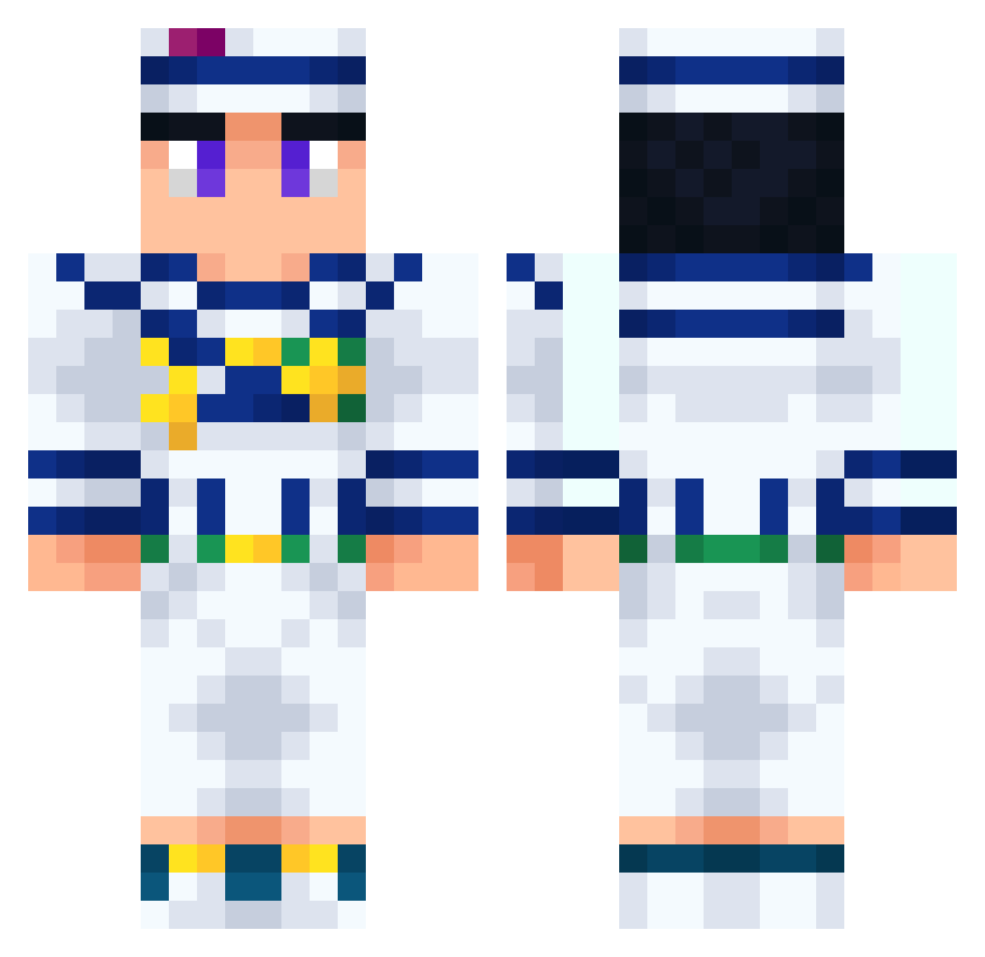 Josuuuuuuuuuke Minecraft skin, front and back view