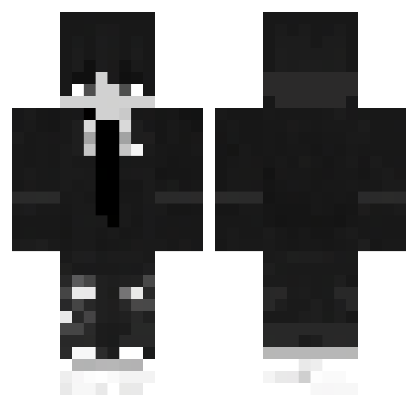 Miramol Minecraft skin, front and back view