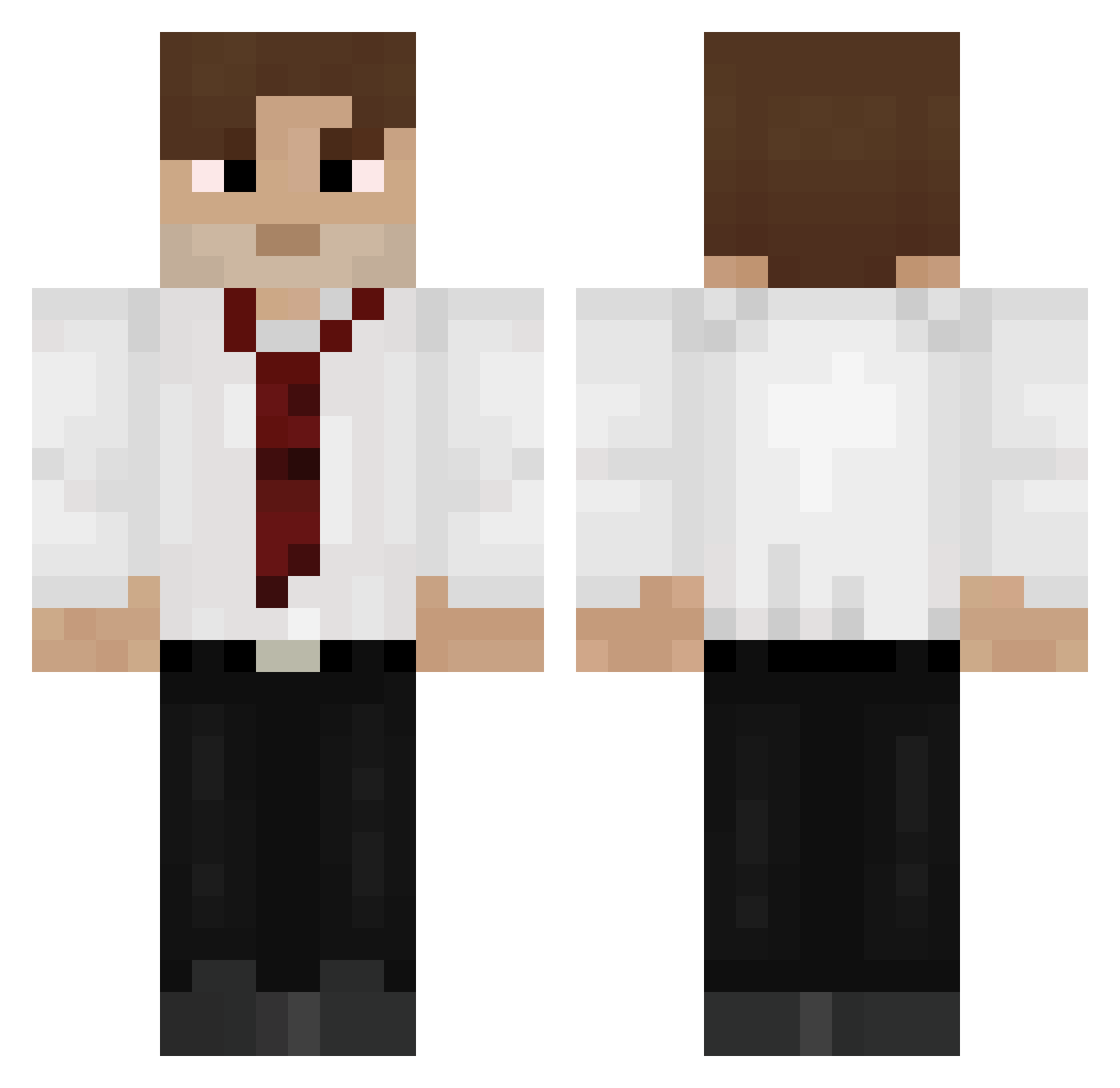 Franztroll_ITA Minecraft skin, front and back view