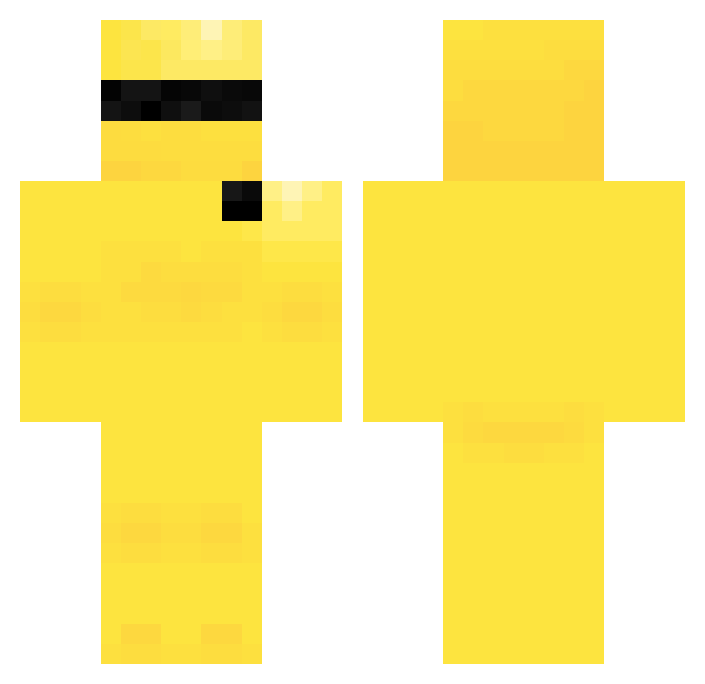 Raj25 Minecraft skin, front and back view