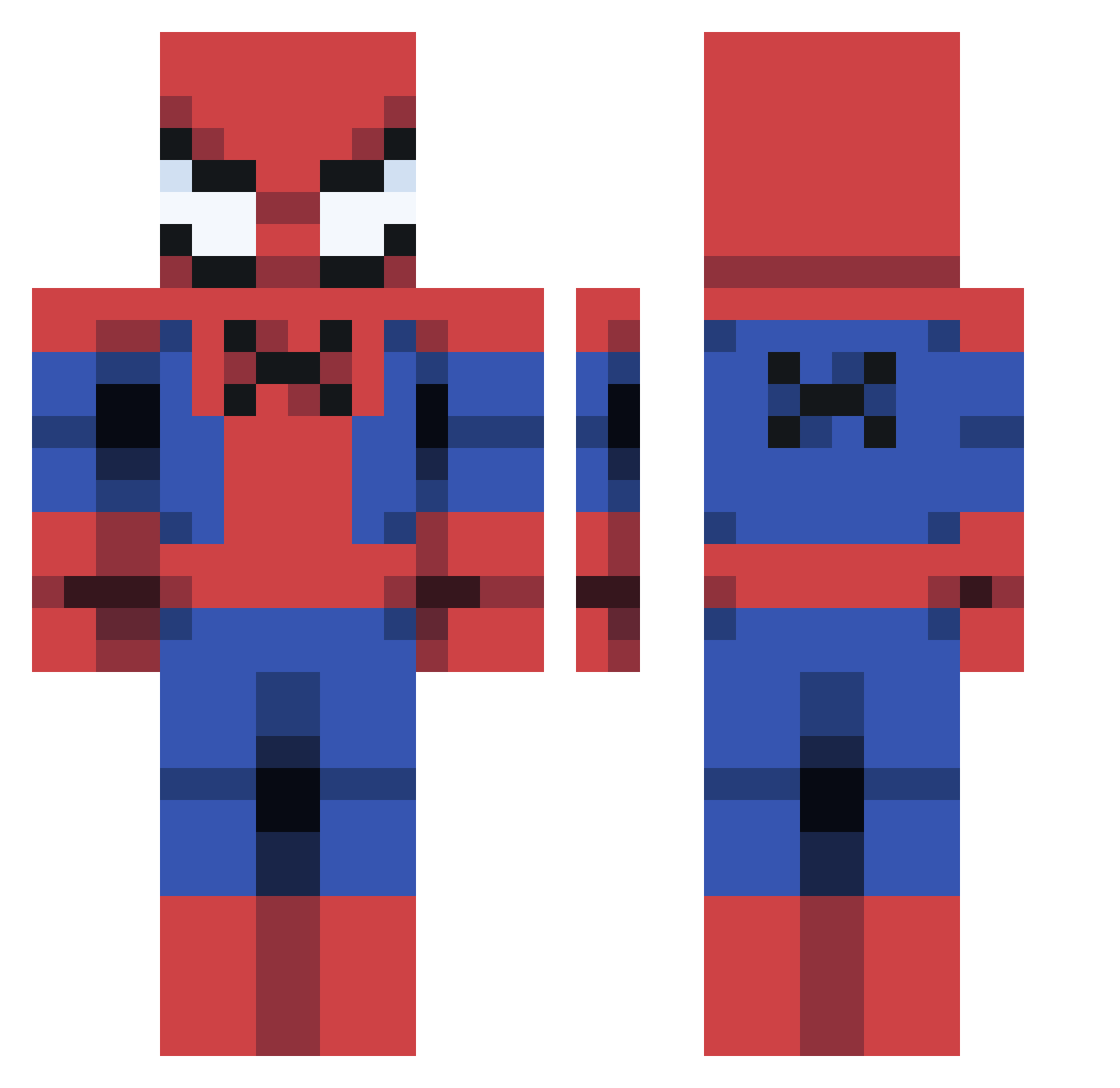 ggnekito_CYQmZ Minecraft skin, front and back view