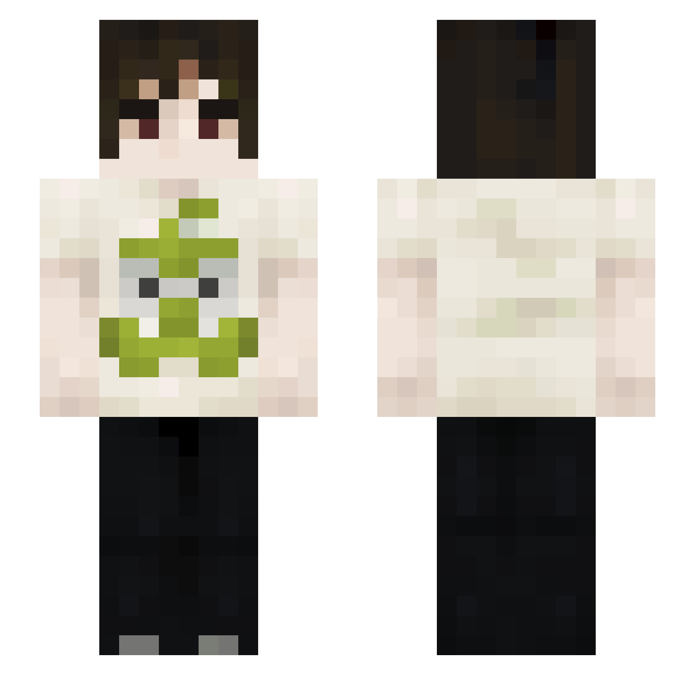 Egorzik Minecraft skin, front and back view