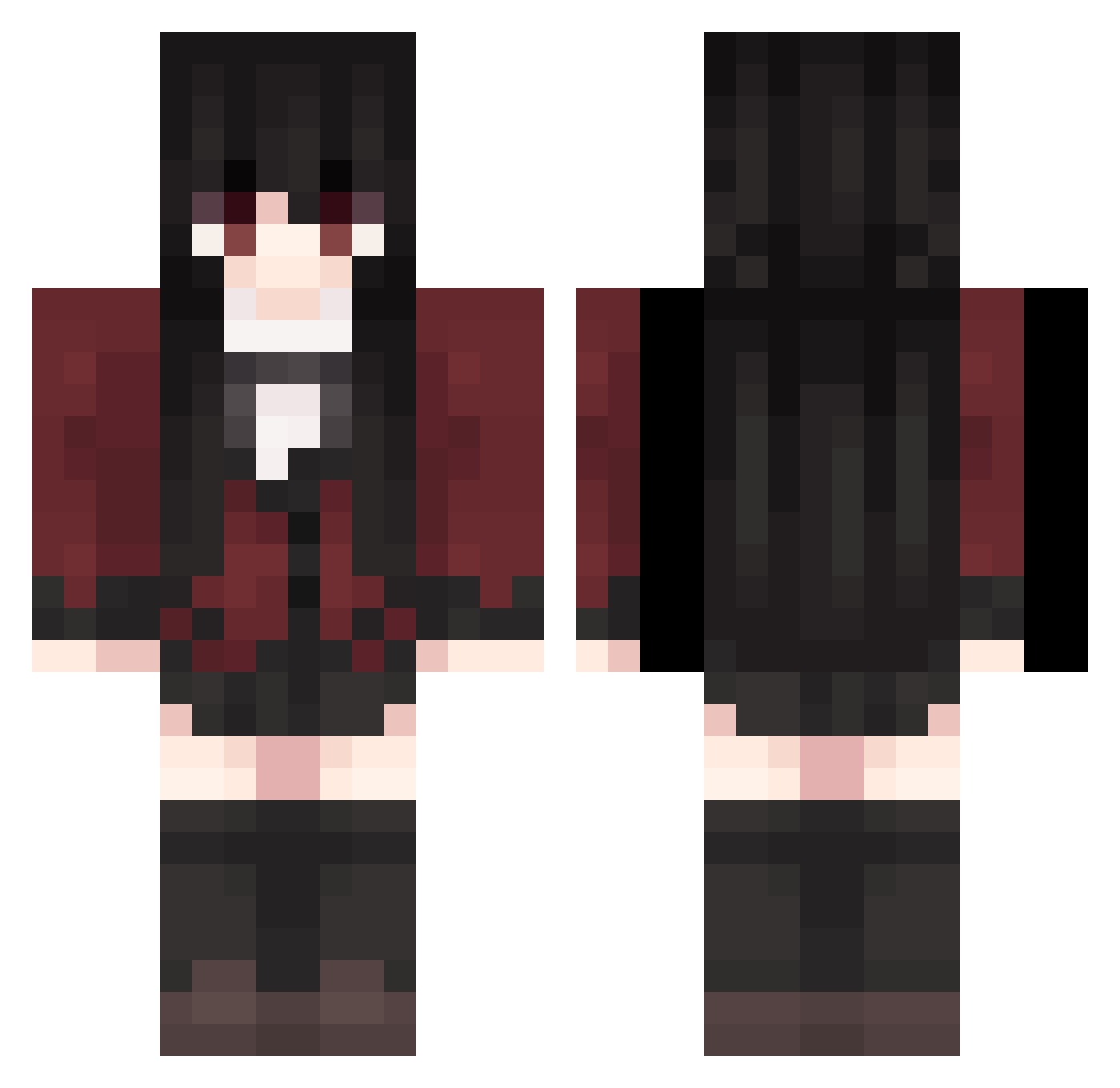 mrtoche51 Minecraft skin, front and back view