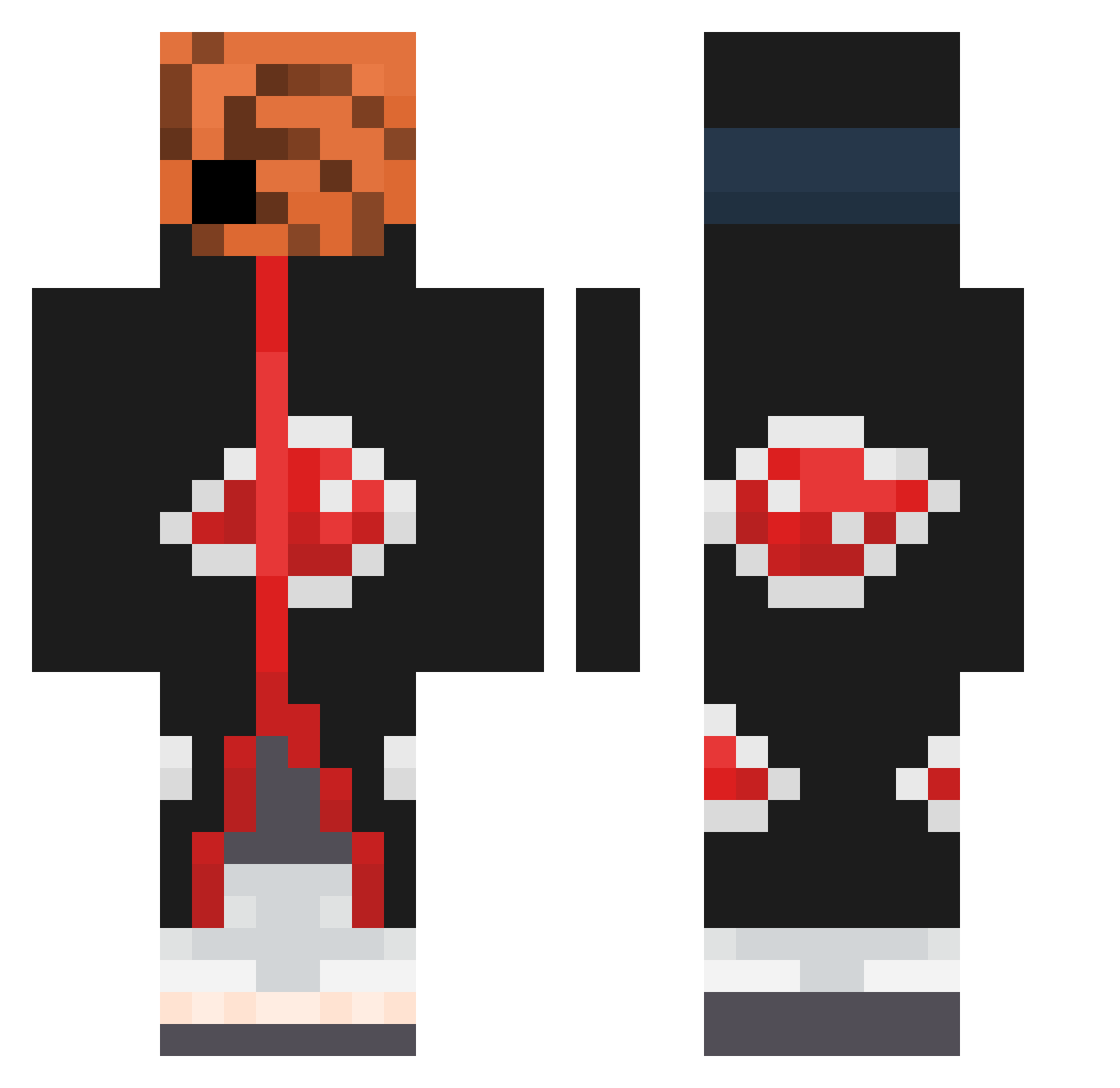 SFMAARC Minecraft skin, front and back view