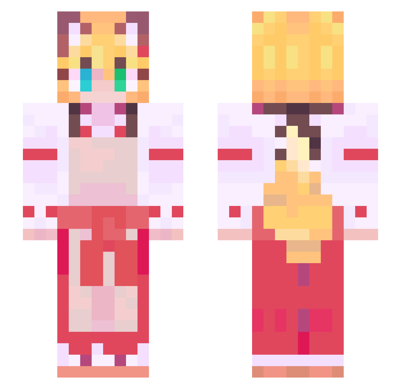 _Ketra_ Minecraft skin, front and back view