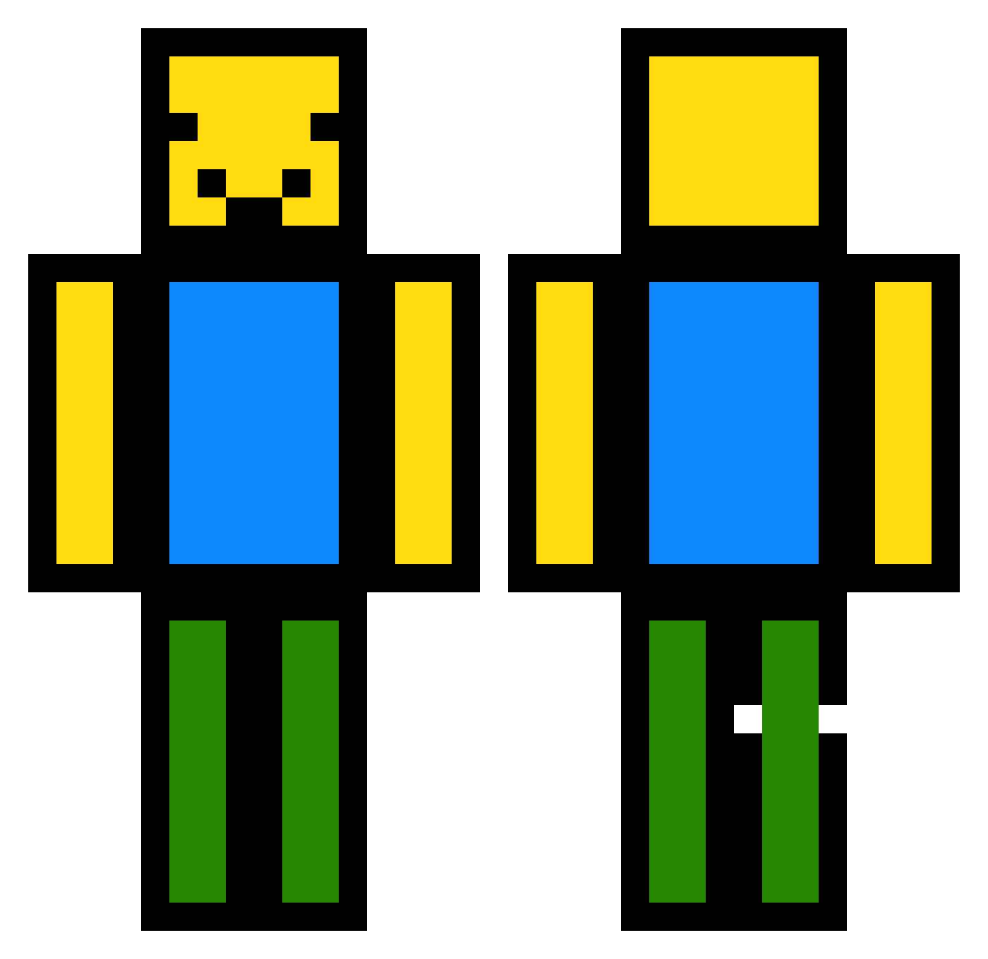 terzaza2010 Minecraft skin, front and back view