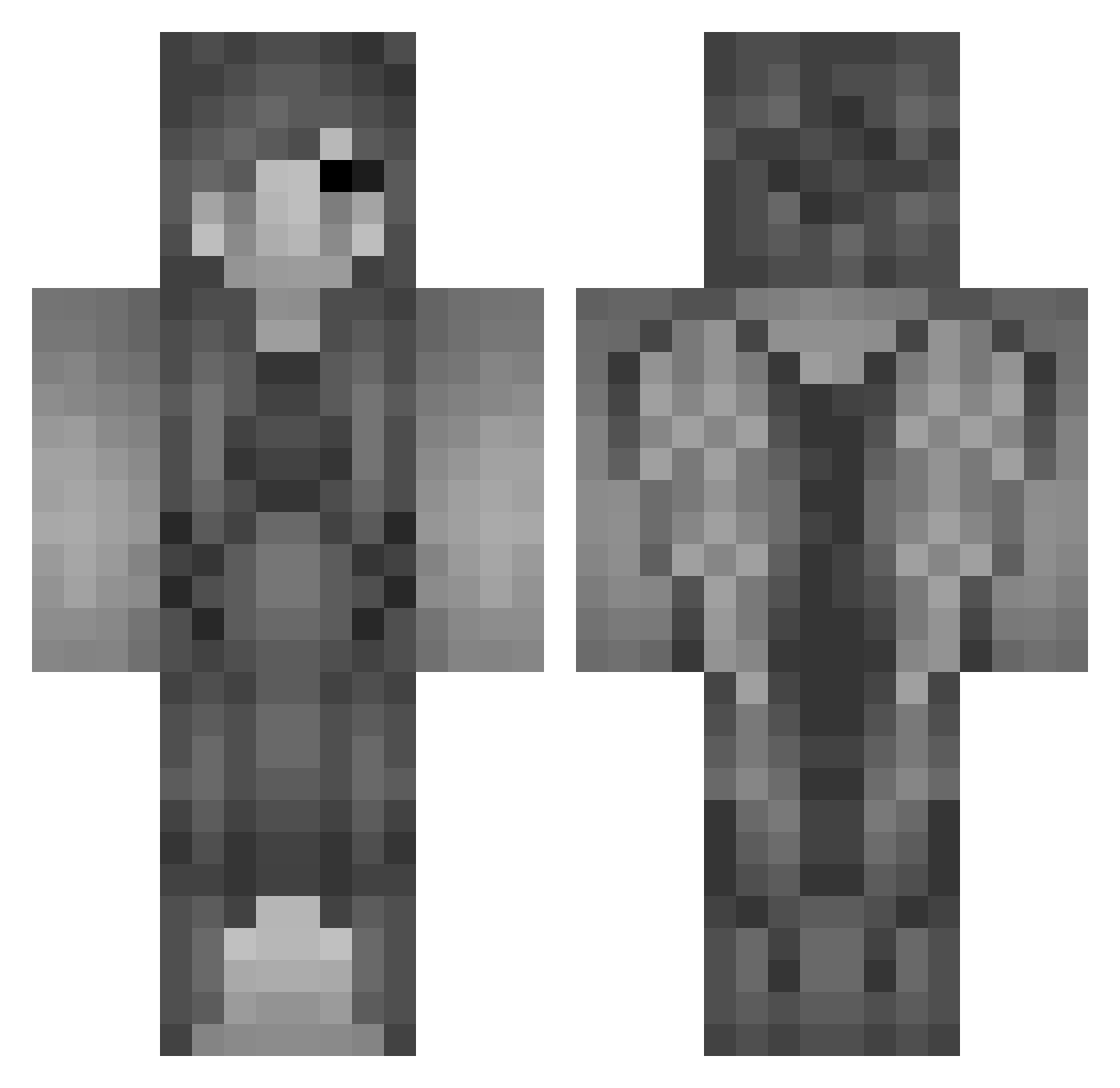 _Mizzie_ Minecraft skin, front and back view