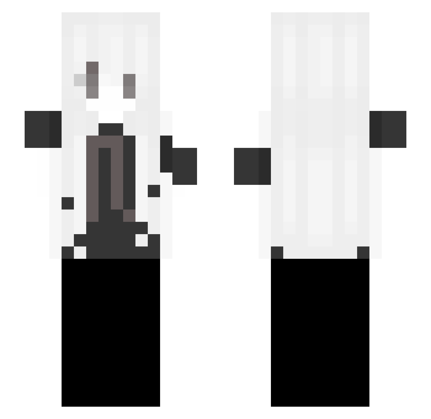 Smi_le Minecraft skin, front and back view