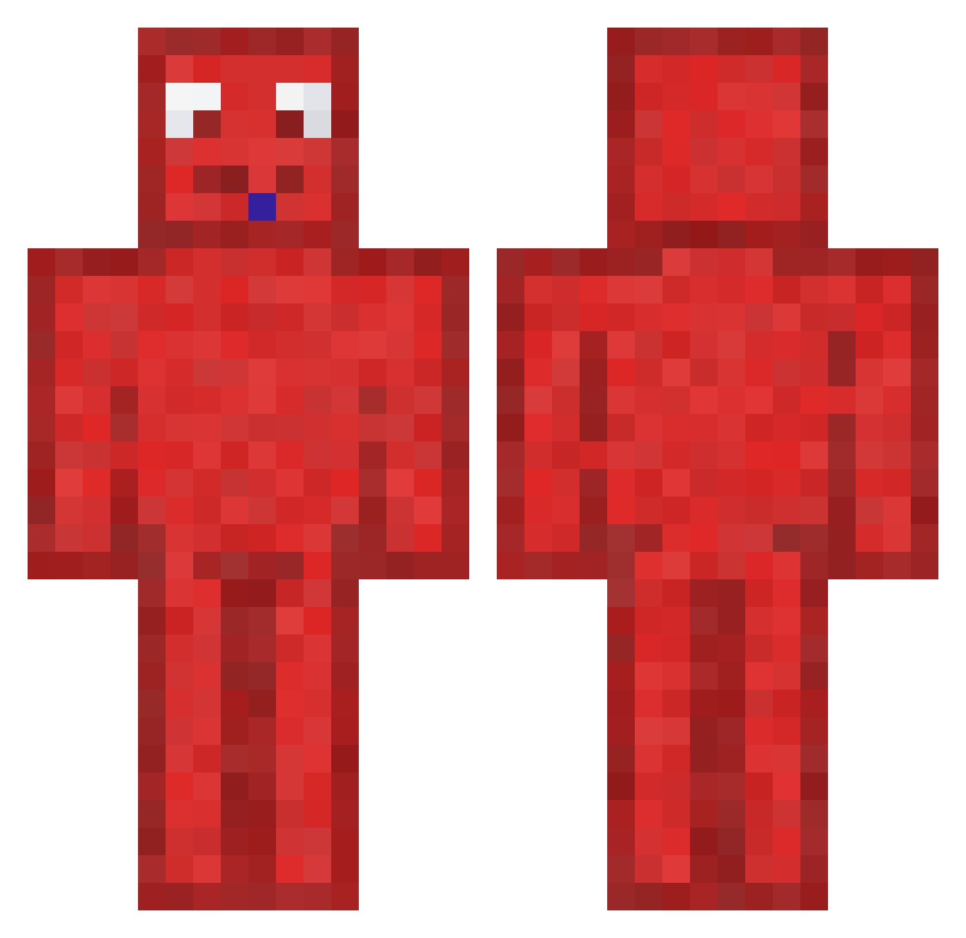 Mth1s Minecraft skin, front and back view