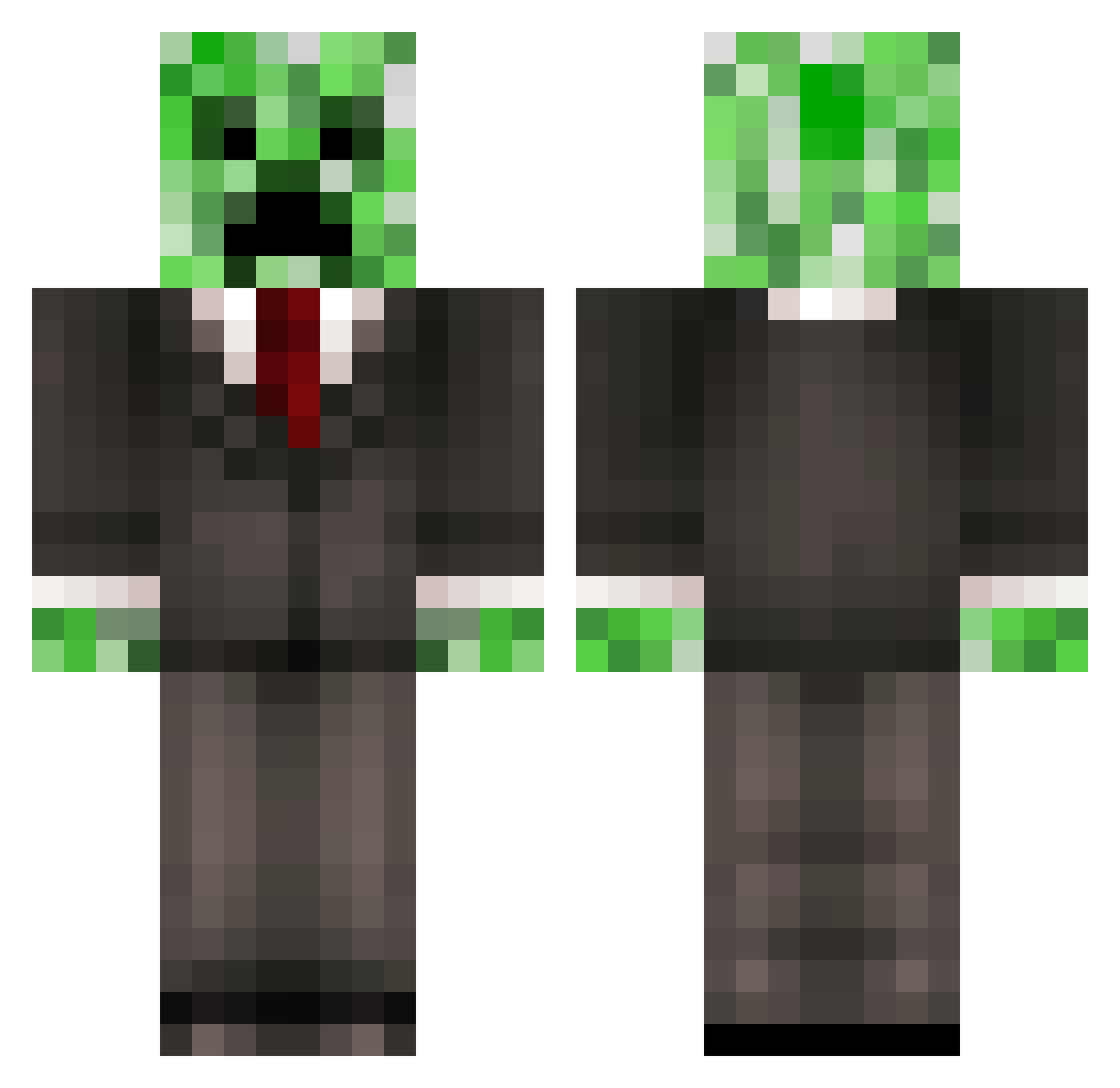 Motyto09 Minecraft skin, front and back view