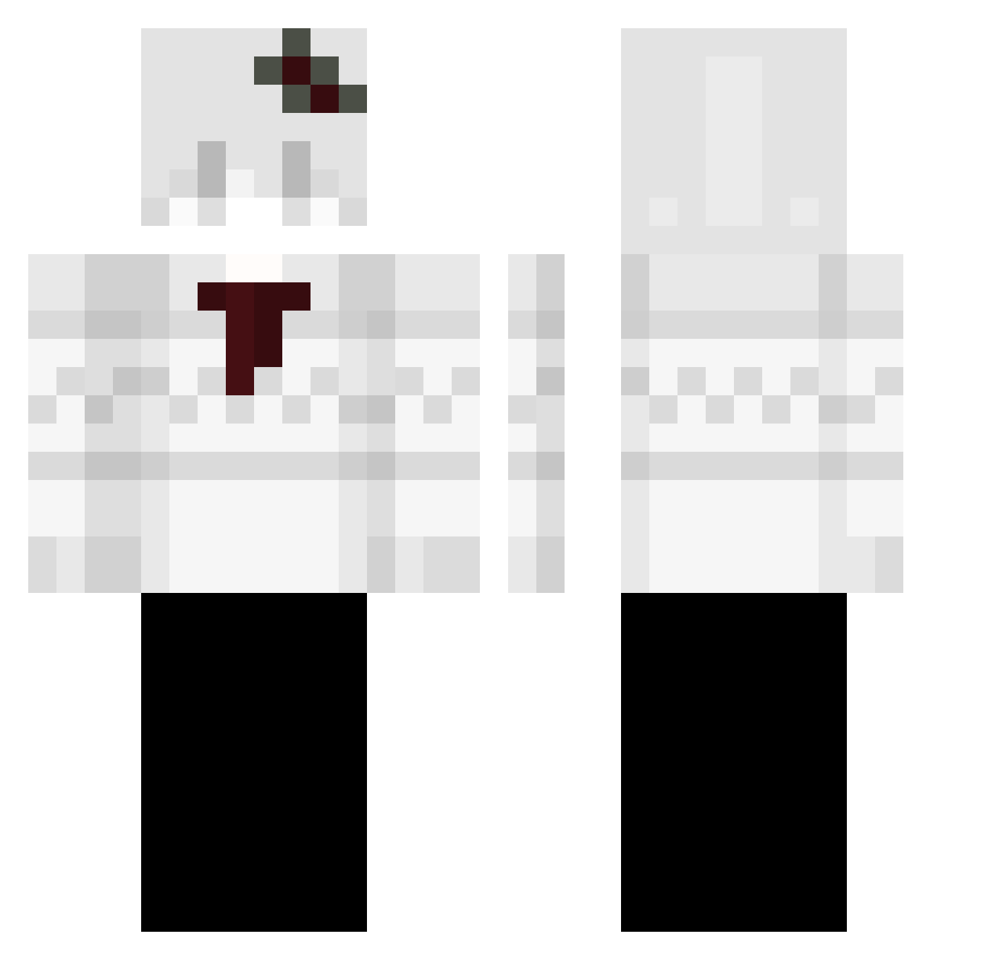 nsware Minecraft skin, front and back view