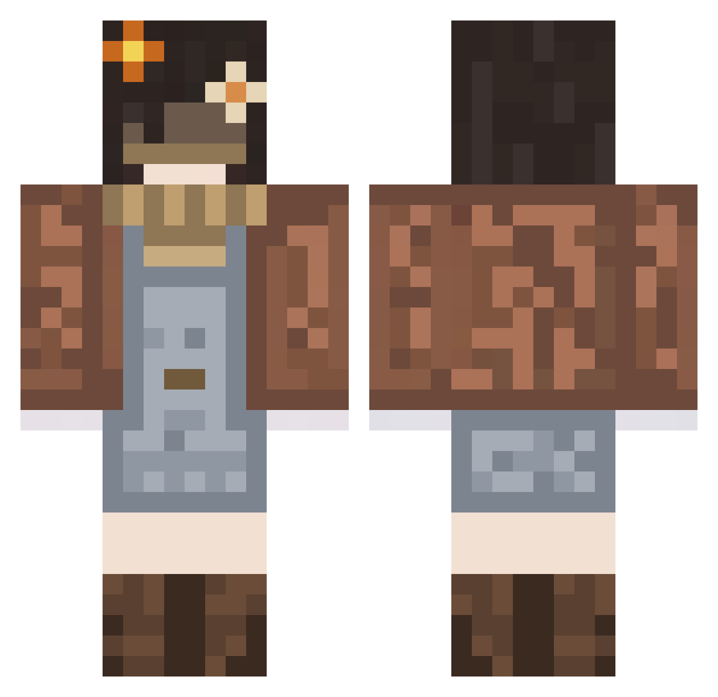 OoArtaoisoO Minecraft skin, front and back view