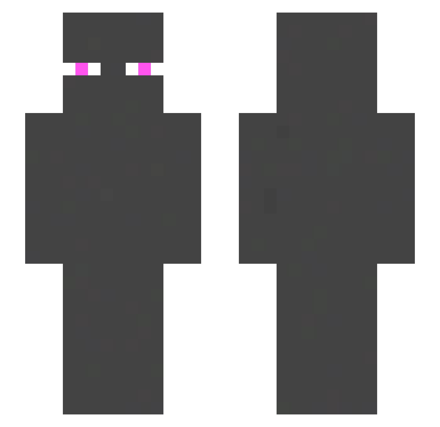 Quackzer57 Minecraft skin, front and back view