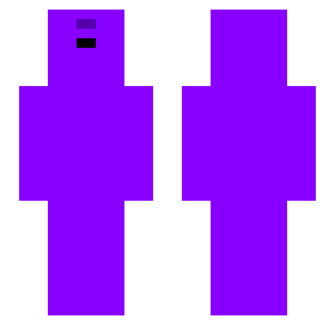 YoungAlphaSKRR Minecraft skin, front and back view