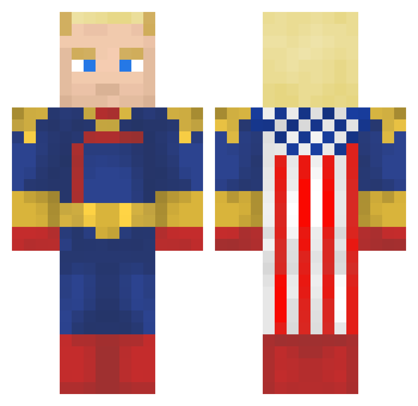 GOJO_0417 Minecraft skin, front and back view