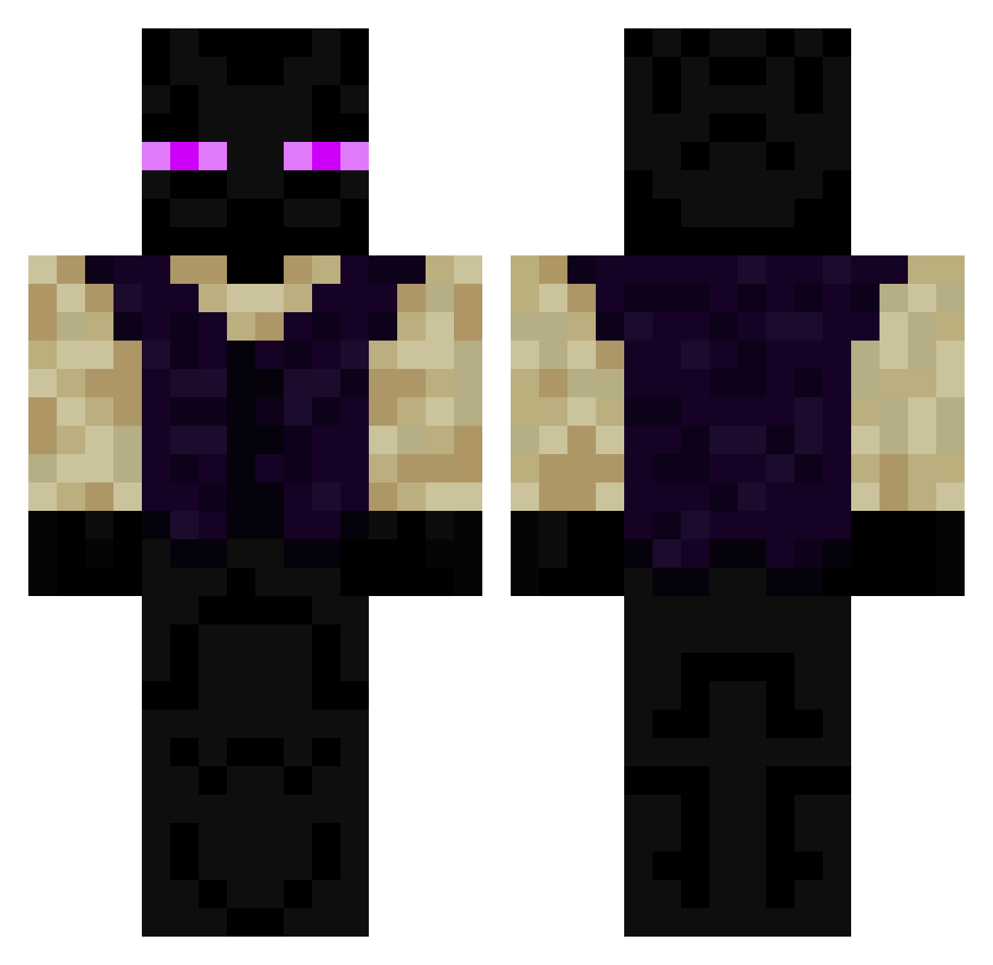 Amo_D_Babo Minecraft skin, front and back view