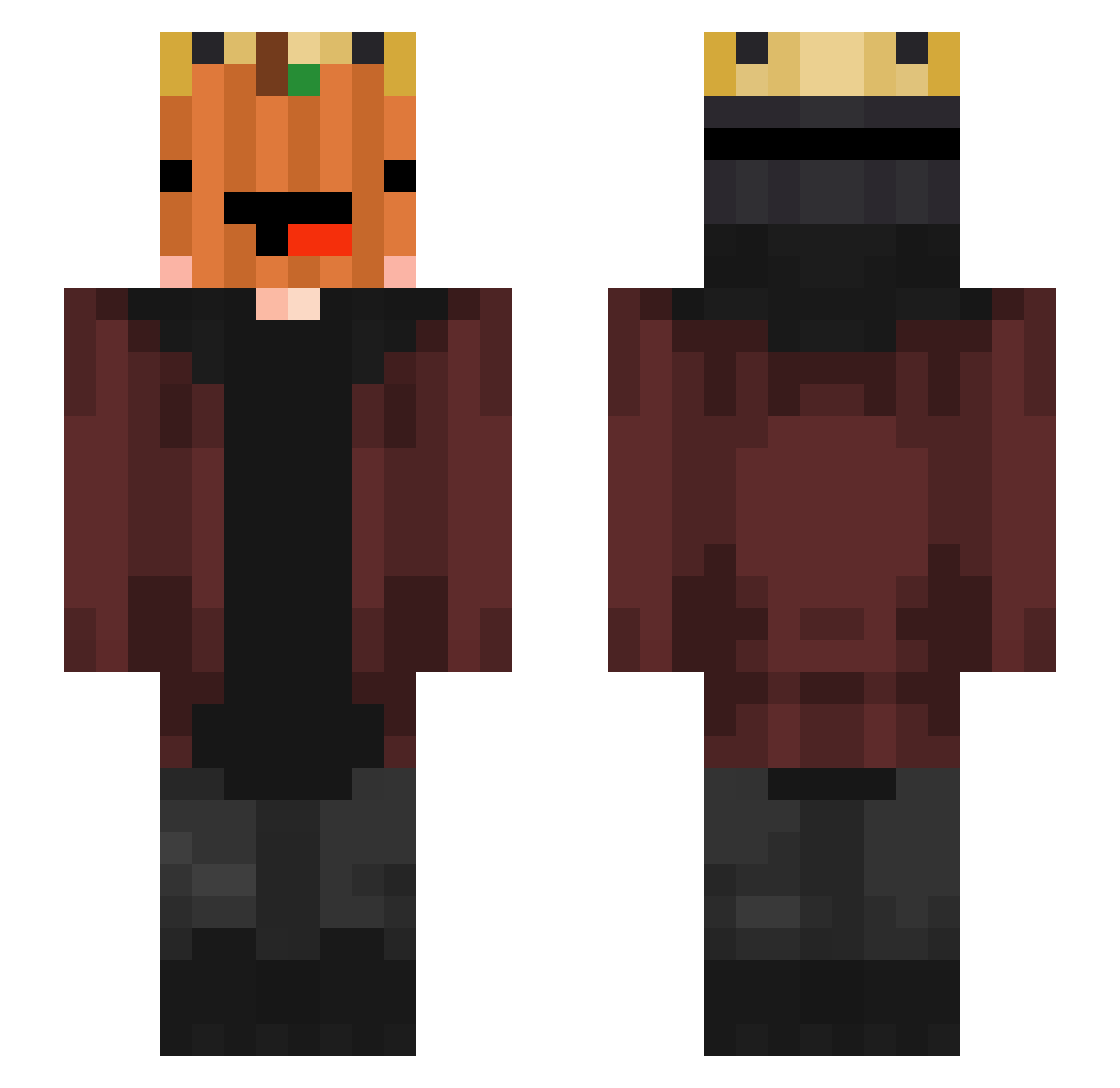 lionel48371 Minecraft skin, front and back view