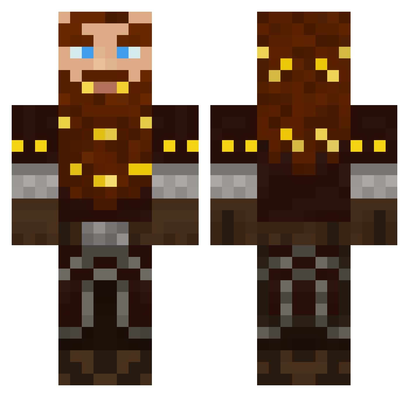 raging_scotsman Minecraft skin, front and back view