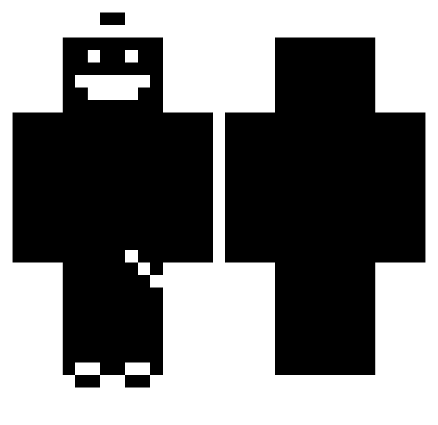 Tiganuregele Minecraft skin, front and back view