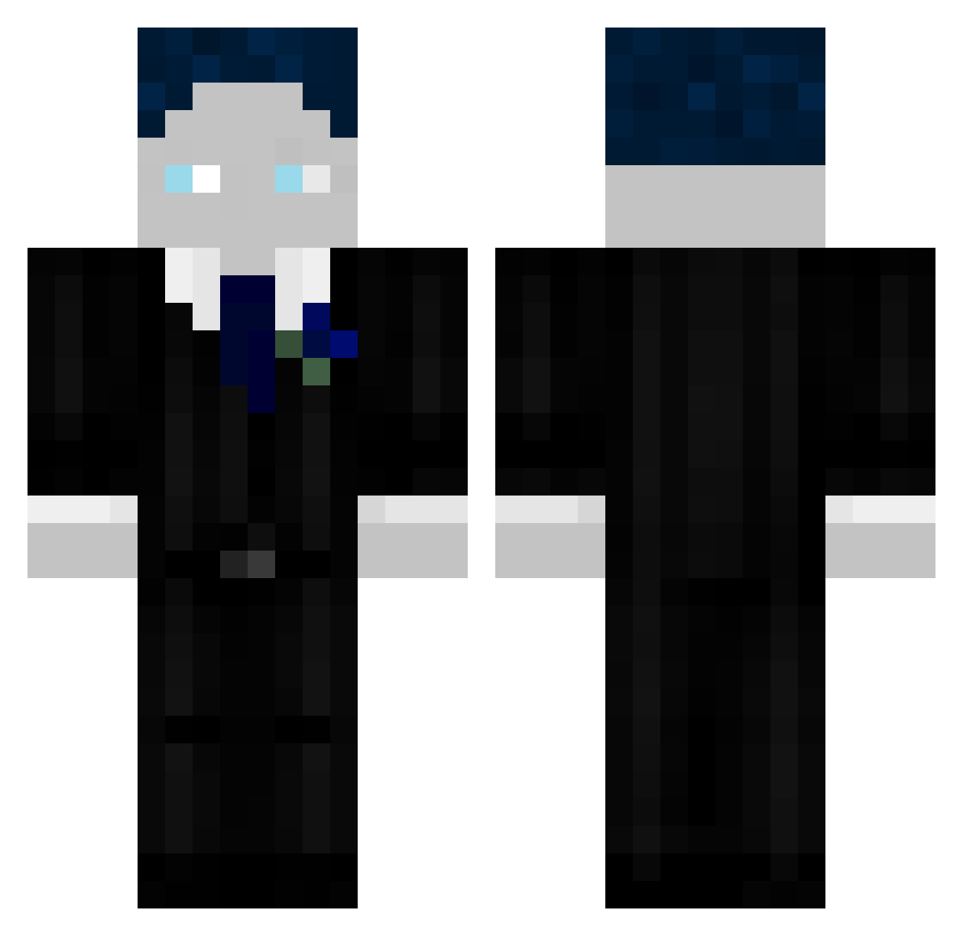 Brujes Minecraft skin, front and back view